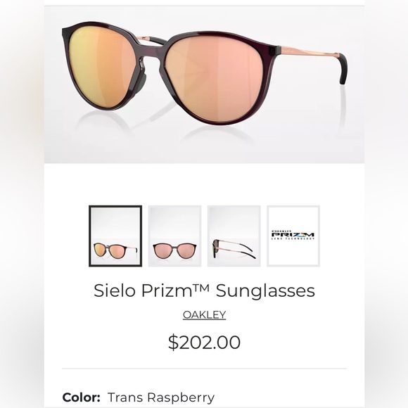 Red Oversized Round Sunglasses main image 4